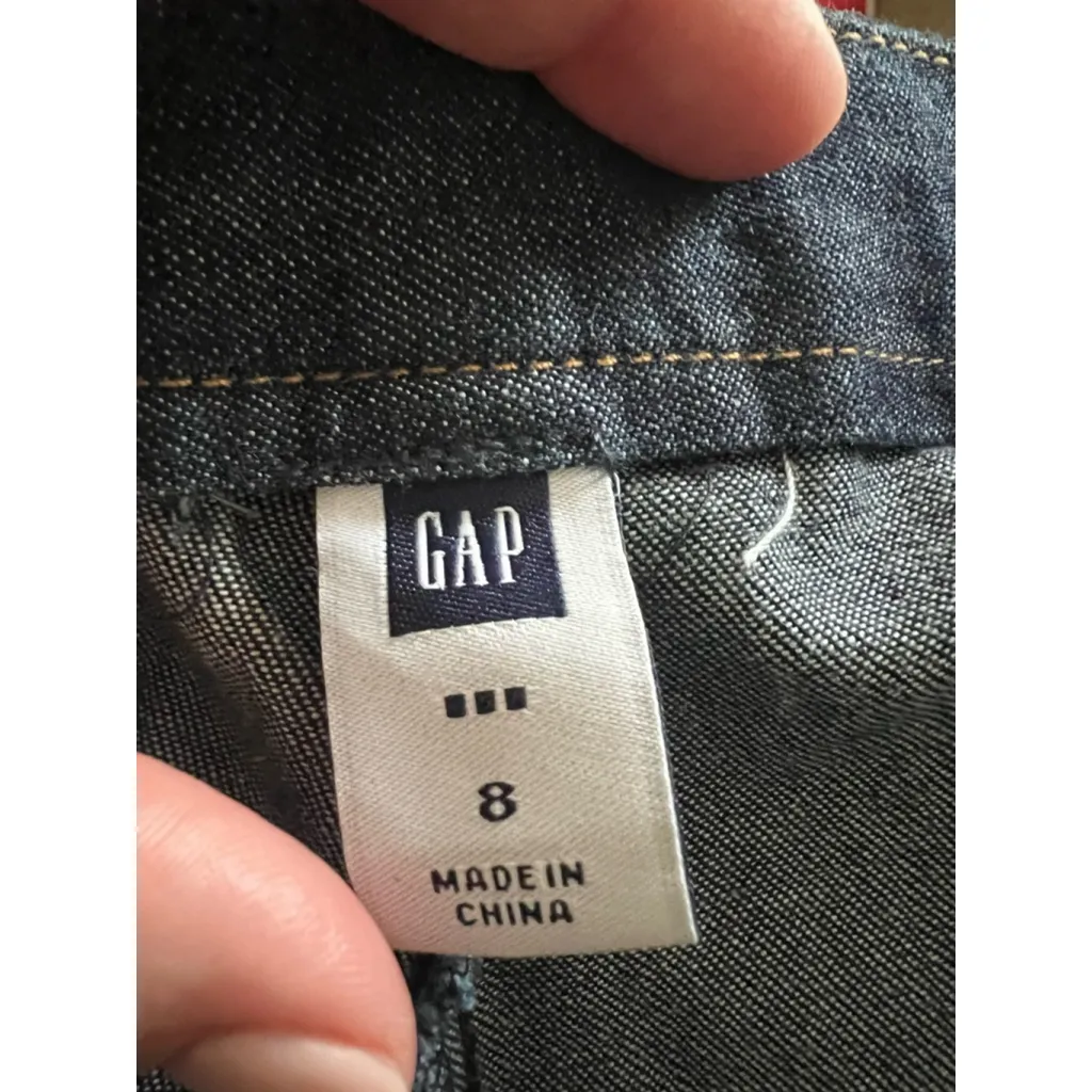 Women's Gap Denim Cropped Pants Size 8 Blue- Vintage Dead Stock NWT Capsule - Image 4