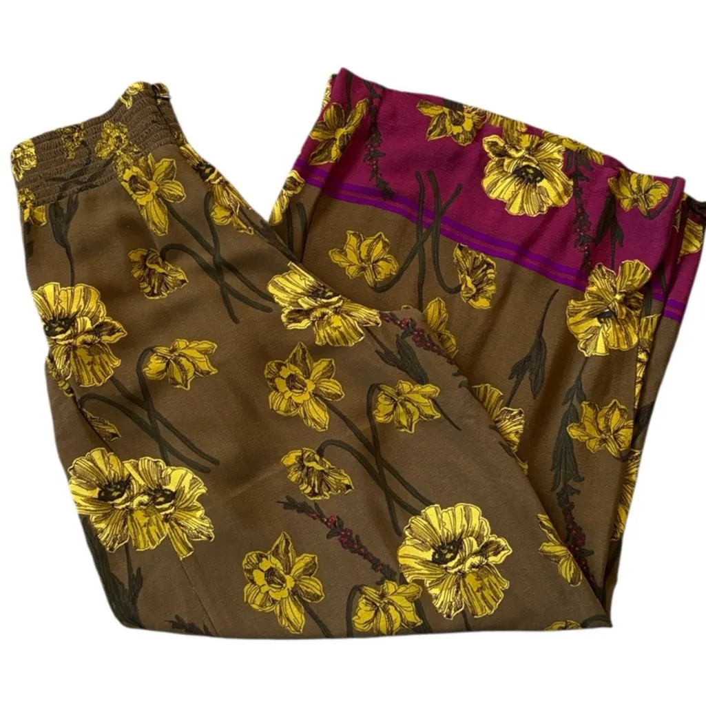 EUC Anthropologie Maeve Floral
Terrace Palazzo Pants Size XS - Image 5