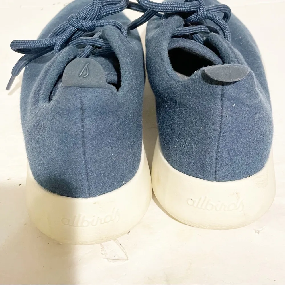 Allbirds Womens Size 9 Blue Wool Runner Athletic Sneaker - Image 4