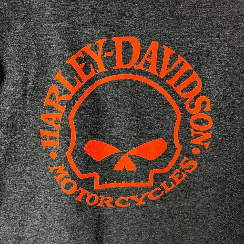 Harley Davidson Motorcycles T Shirt Womens Gray Medium M Graphic Tee Cotton Top - Image 16
