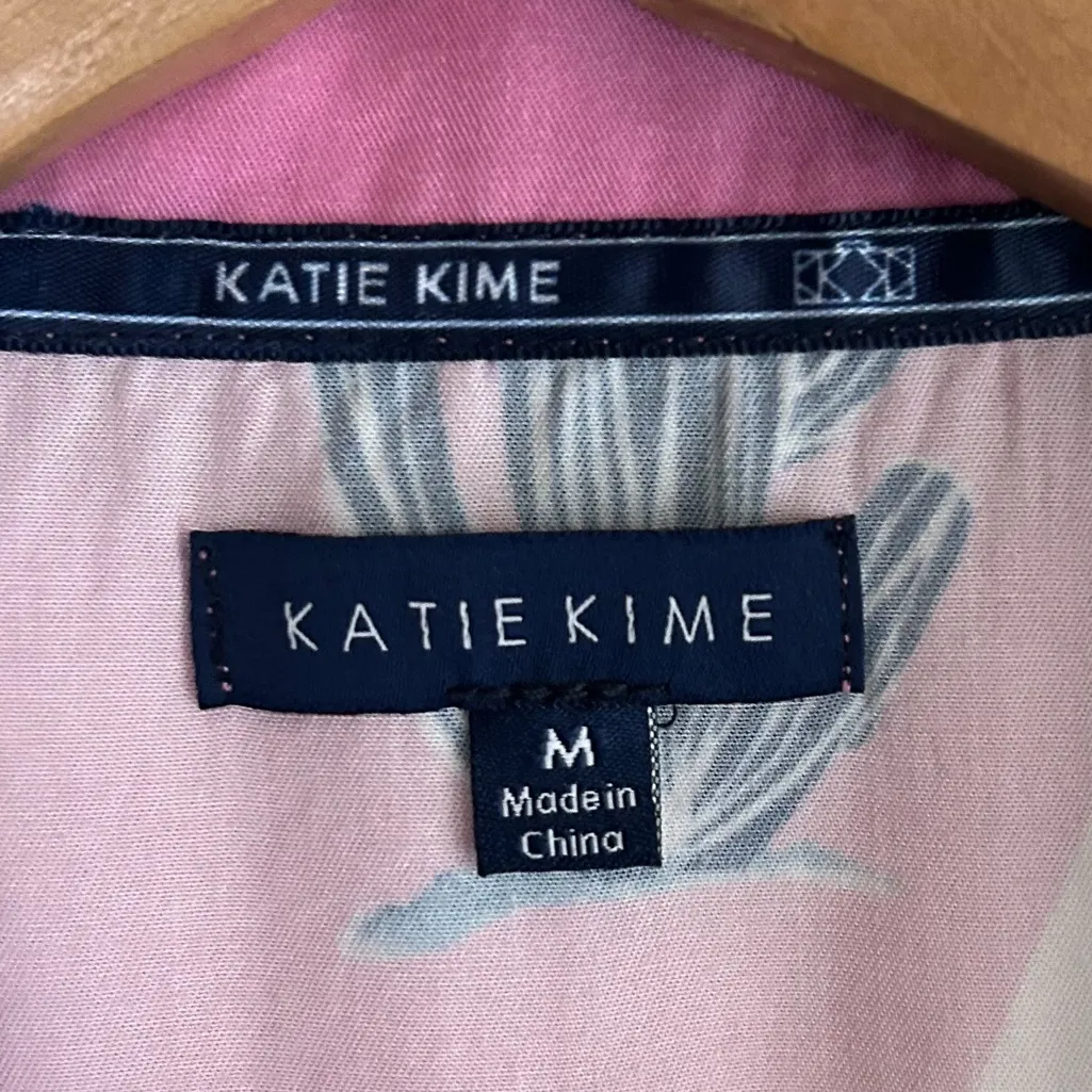 Katie Kime Marfa Toile Pajama Shorts Set Pink Medium Western Cowboy - Image 4