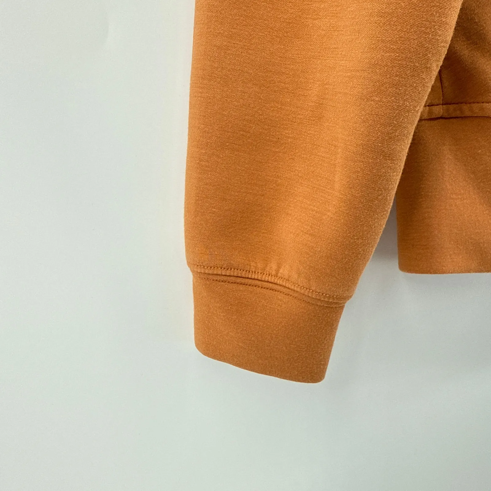 MAGASCHONI Long-Sleeve Scuba Twisted-Front Top Sweatshirt Size XS Rust - Image 3