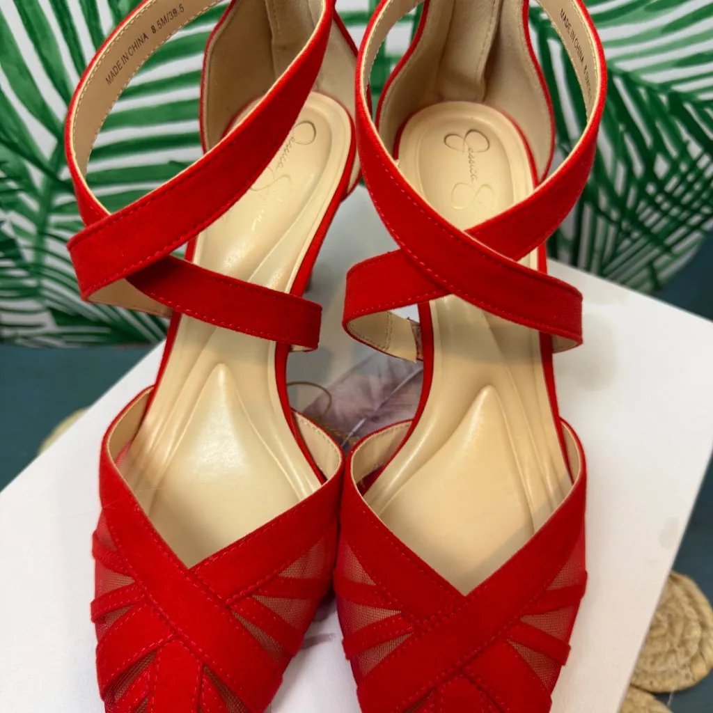 Jessica Simpson Red Negomi Pump - Size - Women's 8.5 - Image 5