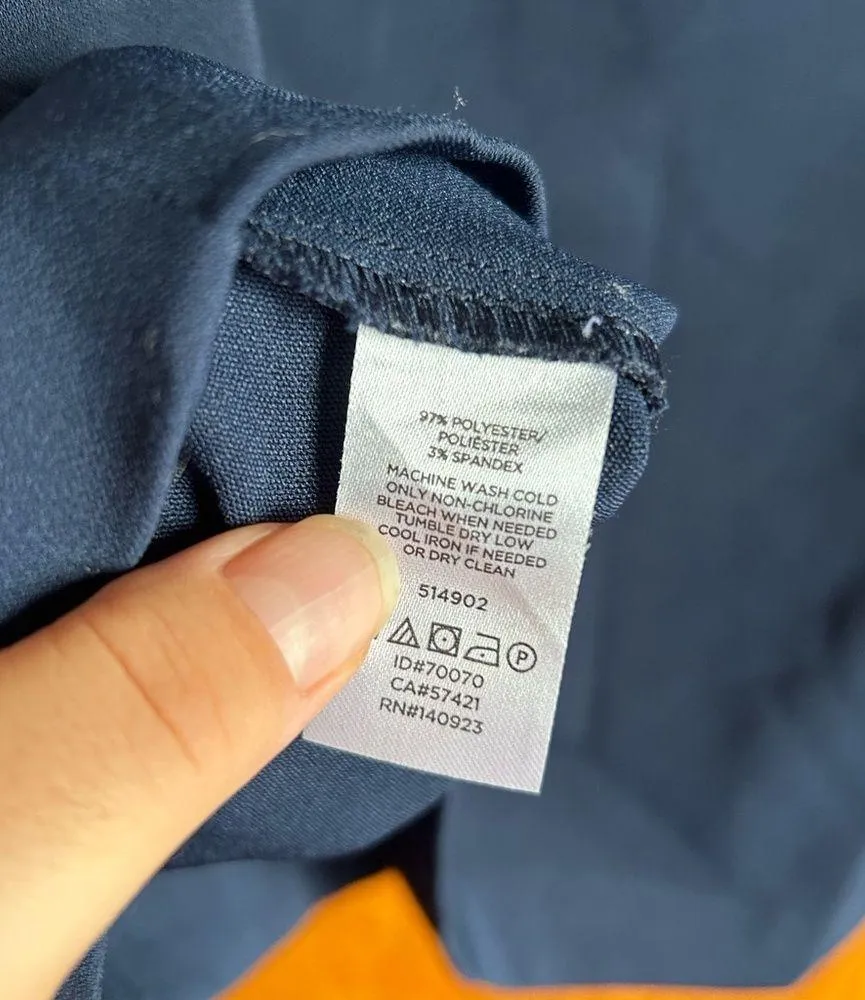 ANN TAYLOR NAVY BLUE CAP SLEEVE CAREER DRESS - Image 4