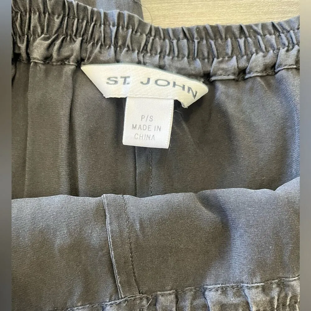 St. John silk pajama style pants.  Size PS - Image 4