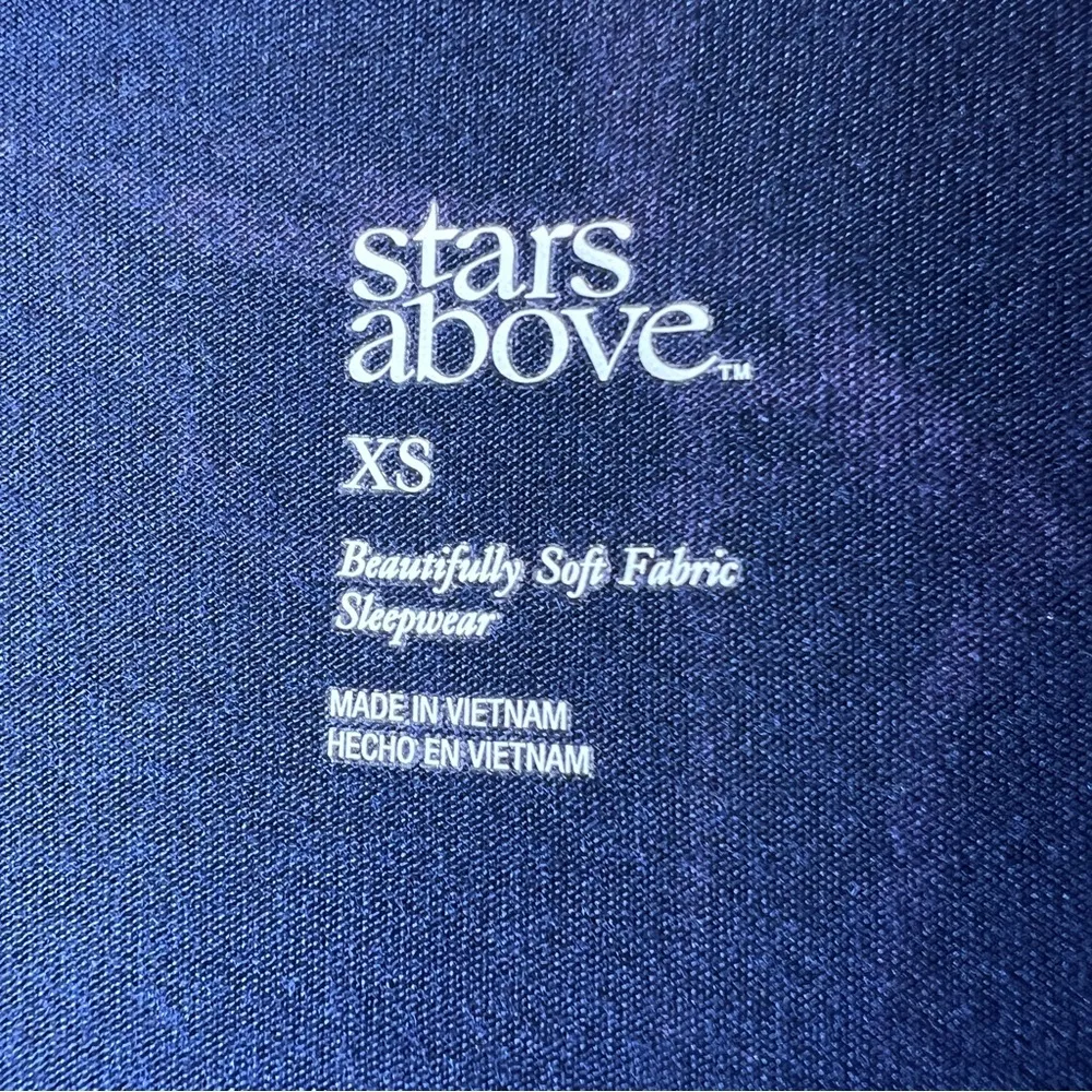 Star Above XS Soft Fabric Sleepwear Button Front Short Sleeve V-Neck w/1… - Image 7