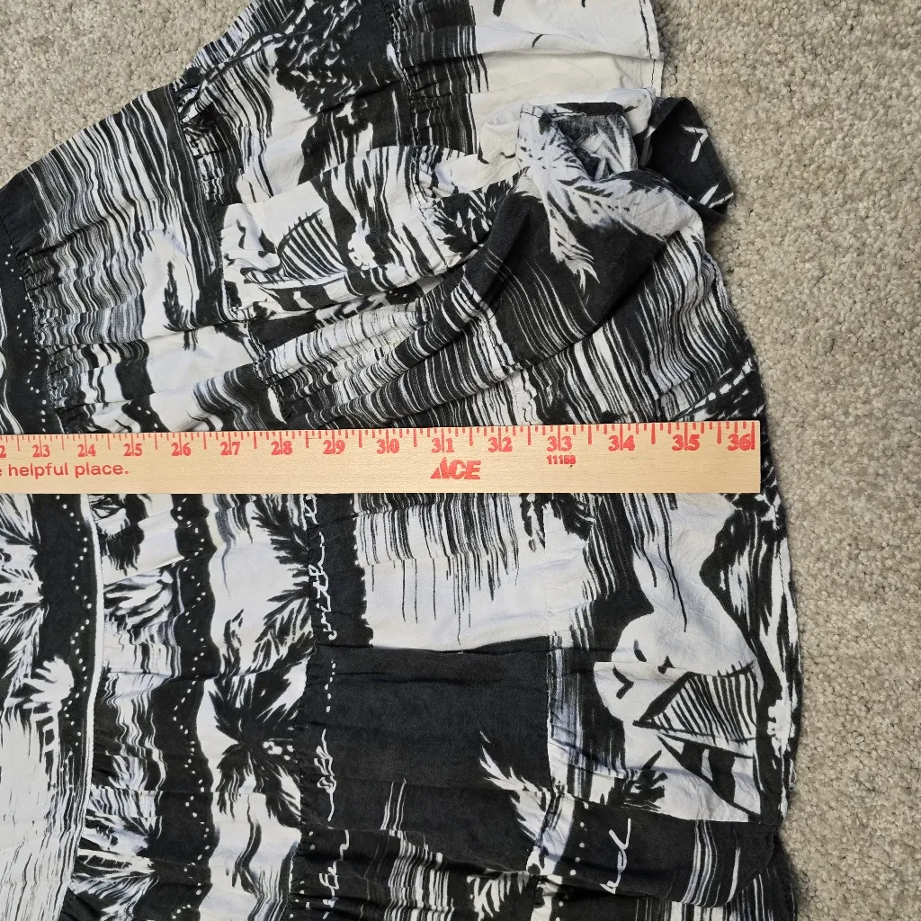 Vtg‎ Jams World Dress Womens Med 2000s Island Life Hattie Black White Tropical - Image 9