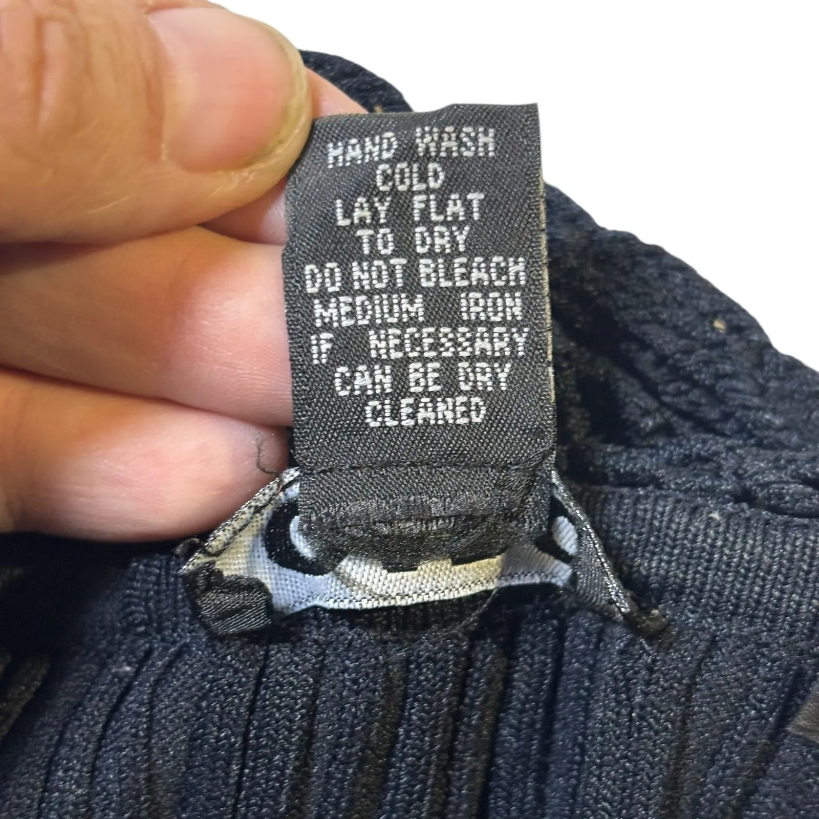 Cabo Black Crochet‎ Off Shoulder Ribbed Knit Top Women's Size L Size L - Image 5