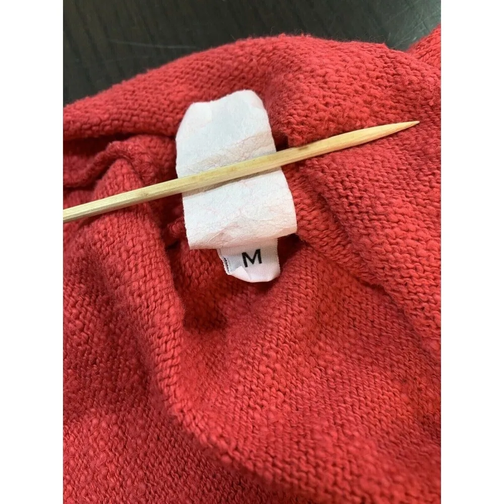 Willow Sweater Medium Pink Knit Cardigan Art to Wear Boutique Embellished Floral - Image 6