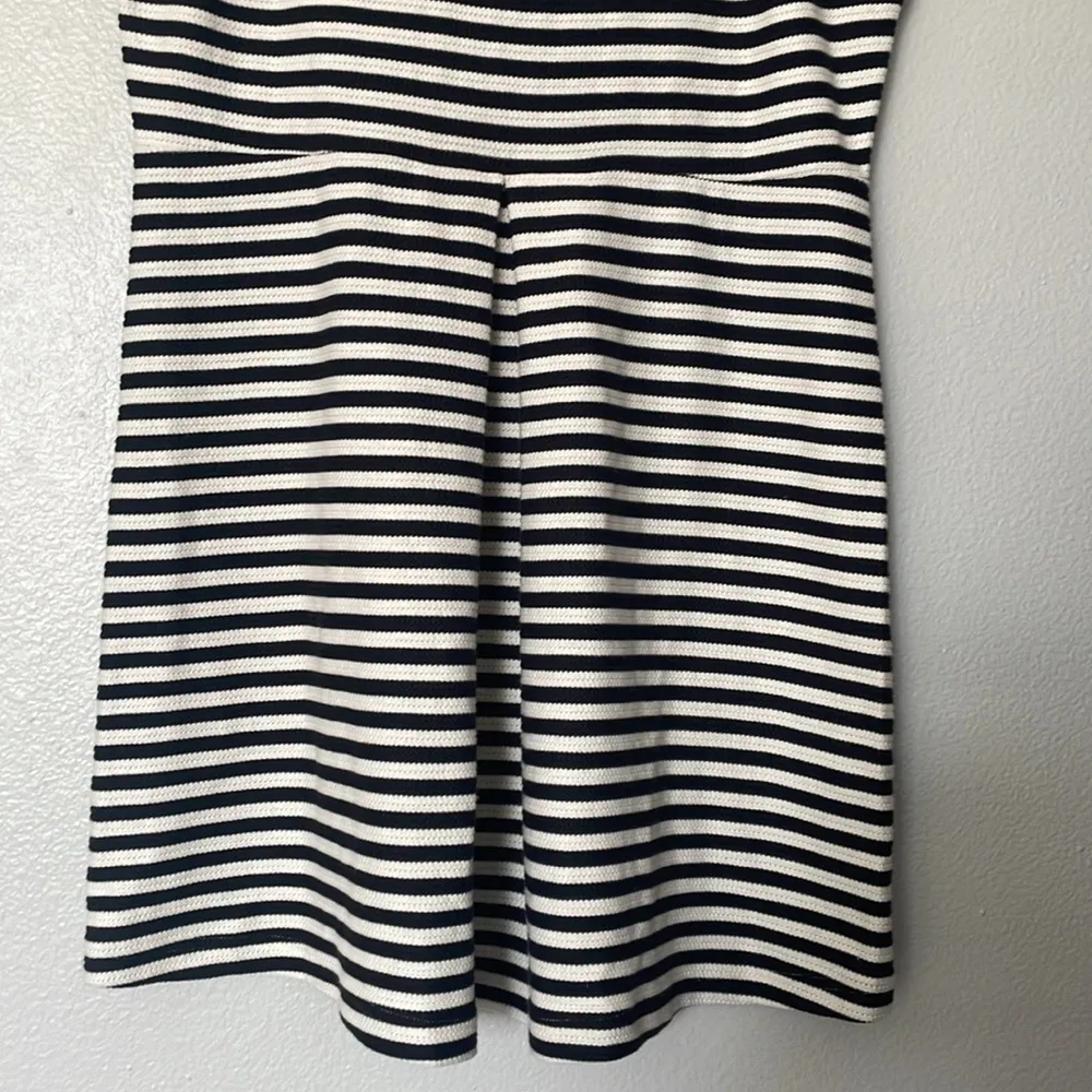 Fit & Flare Black/White Striped Dress Size XL - Image 5