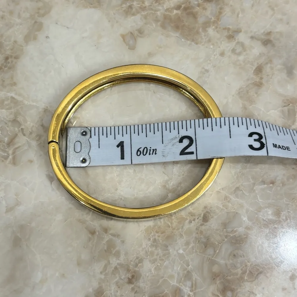 J.Crew  Hinged Gold Tone Bracelet - Image 3