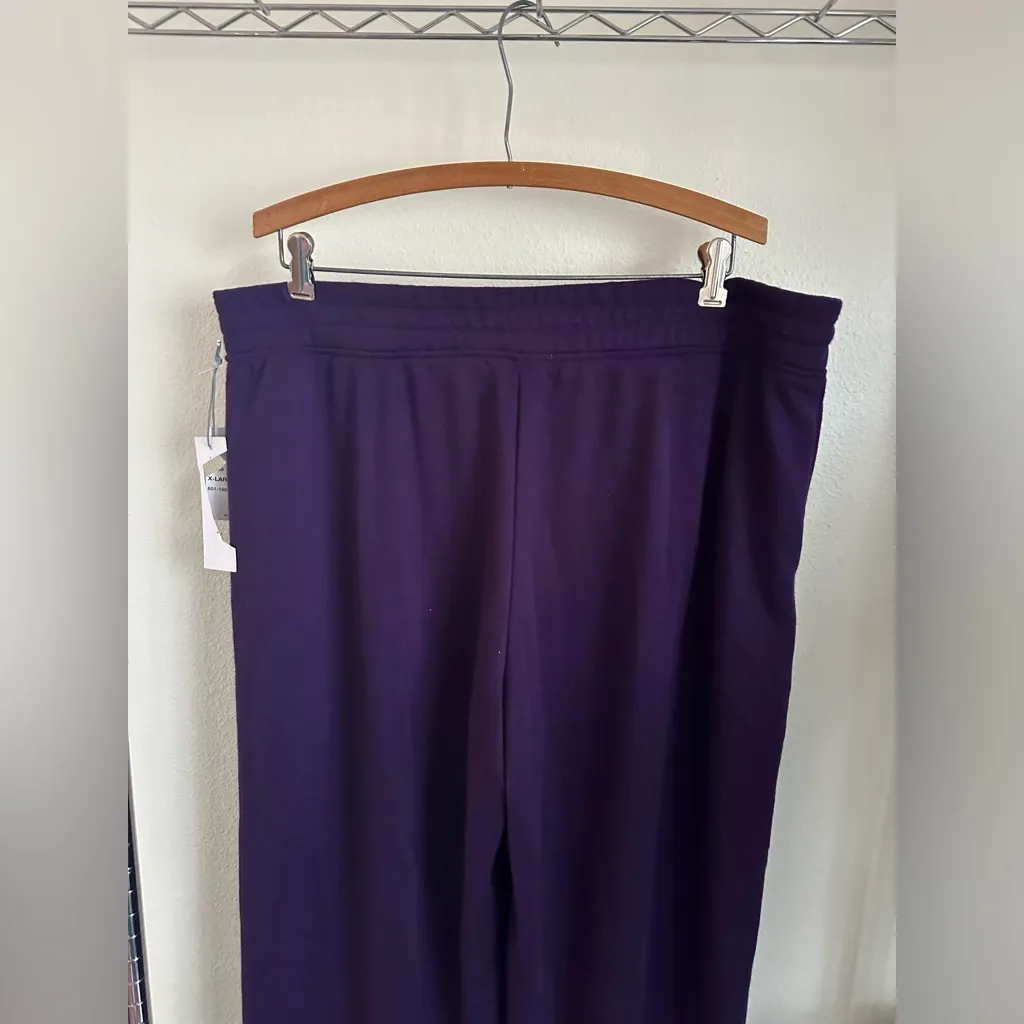 LIZ CLAIBORNE Purple Sweat Pants. - Image 3
