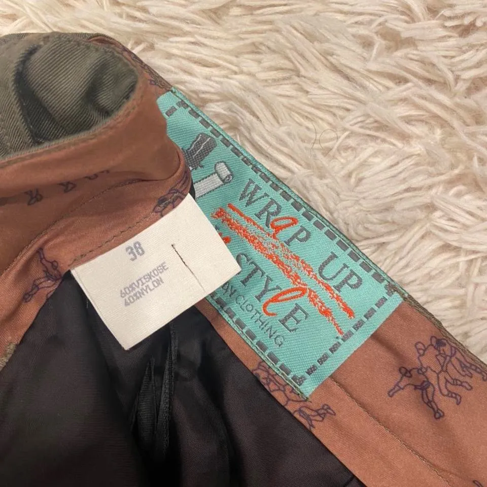 Vintage 80s green button up mini skirt 🔥 Size undefined - Image 4