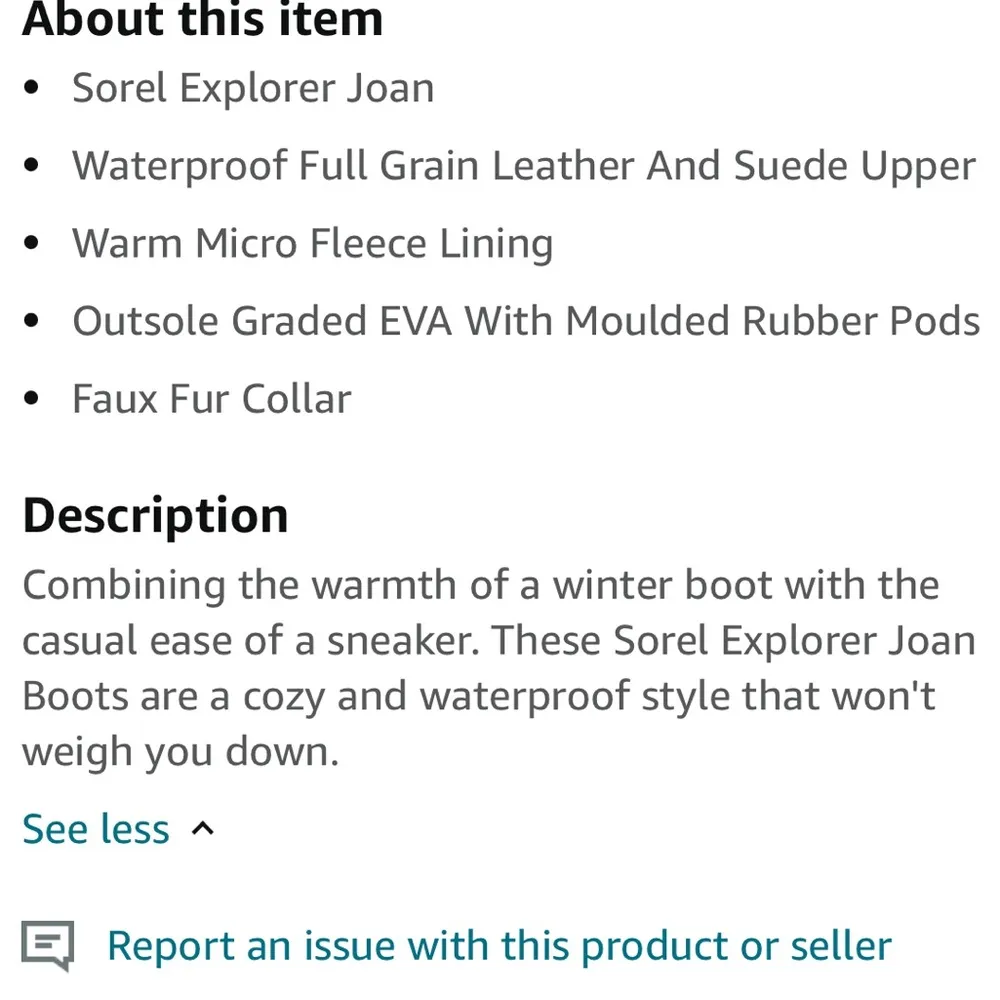 Sorel Explorer Joan Black/ Stone High Top leather boots sz 10 - Image 3