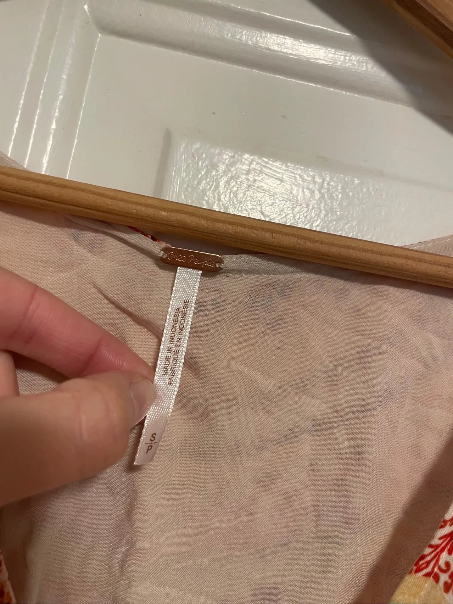 Free People Floral Bell Sleeve Sunset Blouse - Image 3