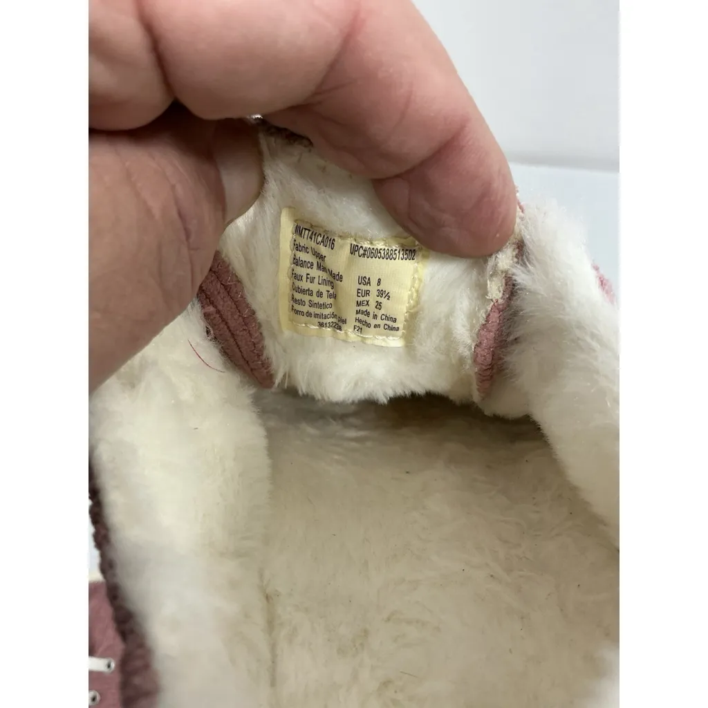 Womans Time & Tru Lace Up Casual Fashion Sneakers Pink Size 8 Lined - Image 6