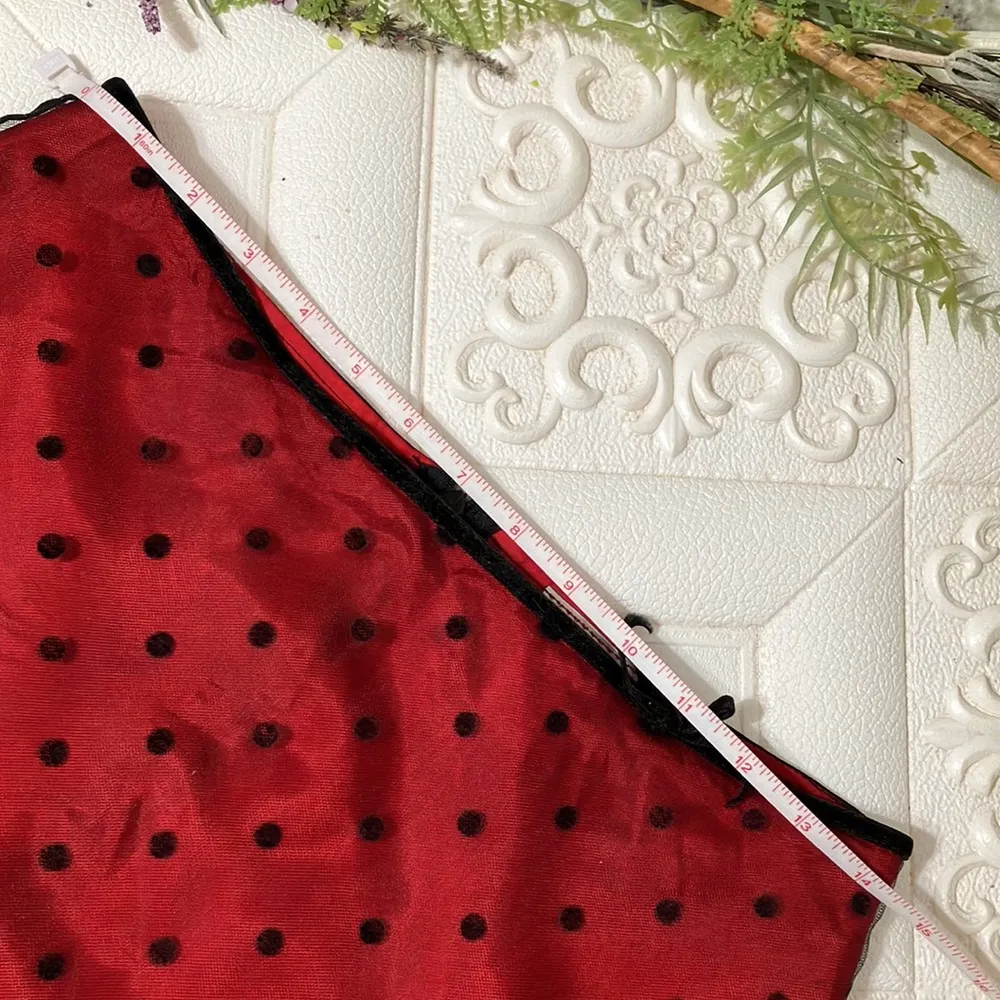 Vintage 90’s Black Mesh Polka Dot A - Image 5