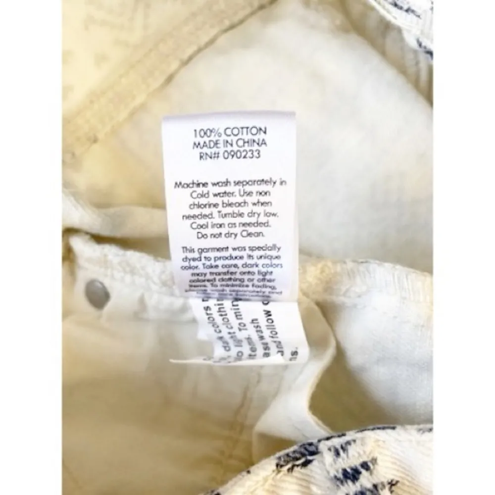 Bullhead High Rise Tribal Print Denim Shorts Size 0 - Image 8