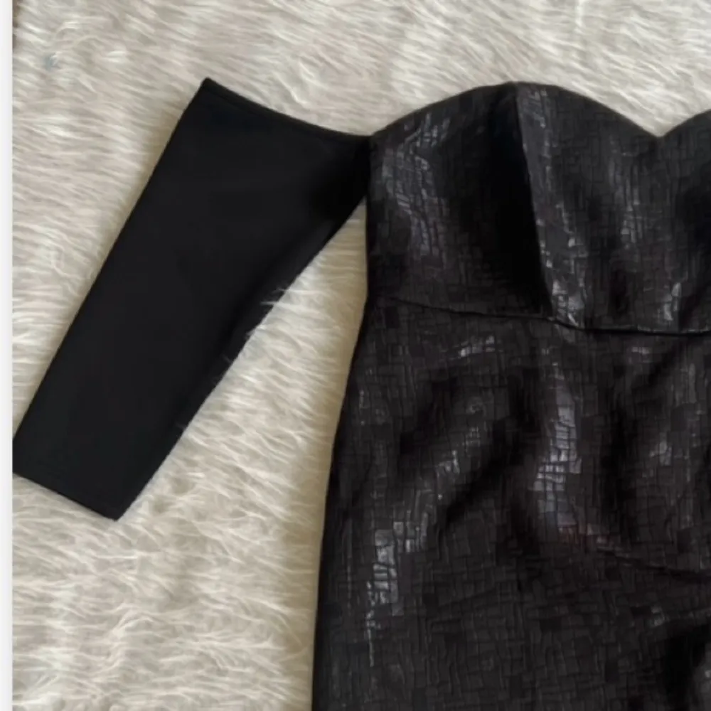 Eloquii Dress Black Embossed Ruched Strapless Cocktail NWT 22 Chic Party Glam - Image 7