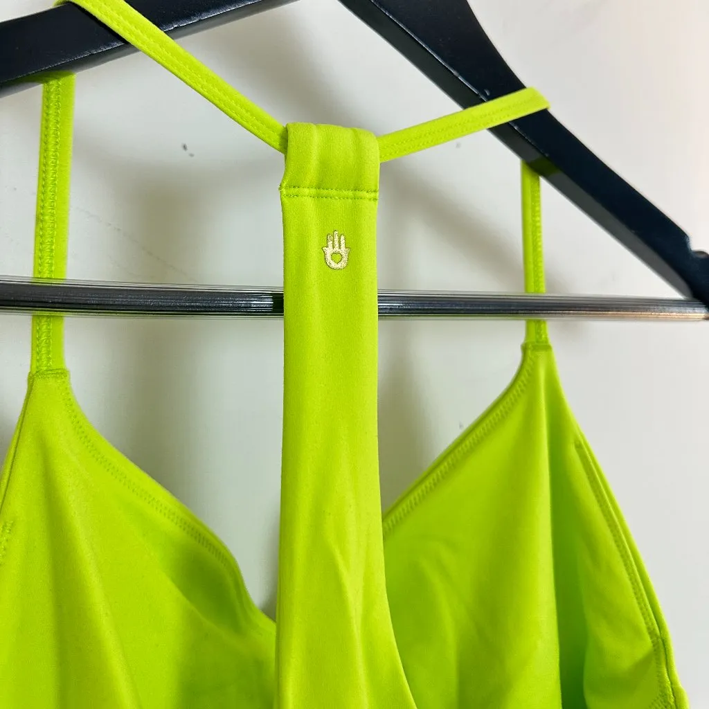 SPIRITUAL GANGSTER Jet Active Mini Dress in Lime Green Size Small - Image 9