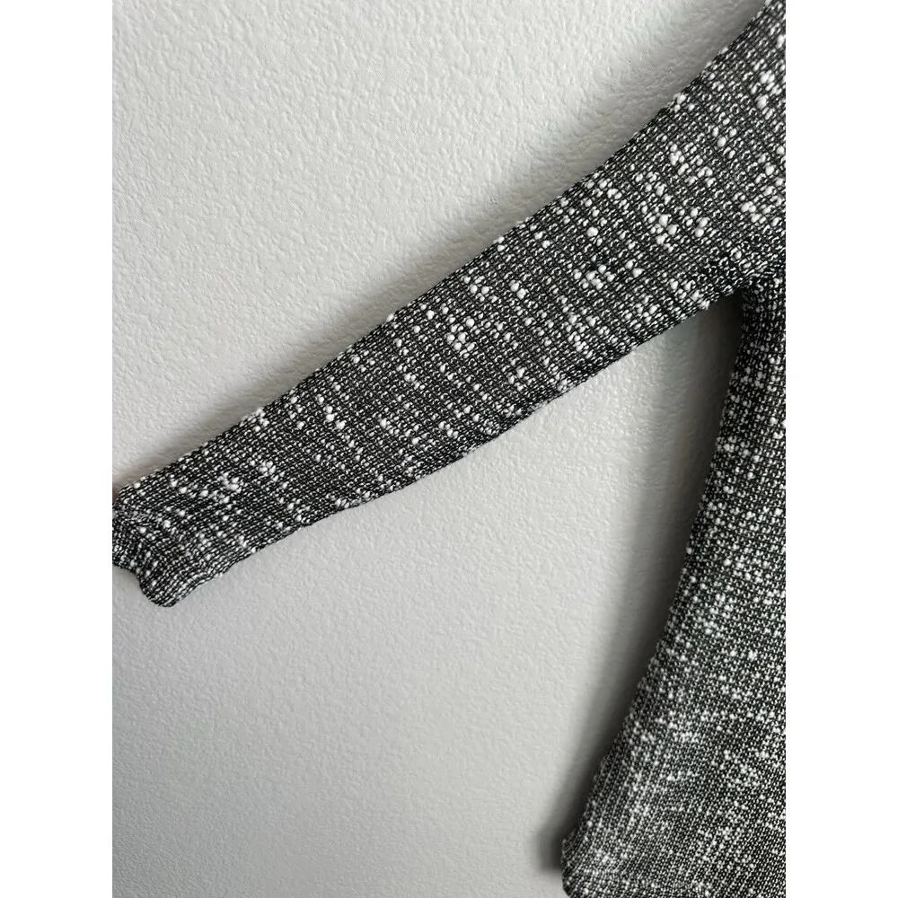 Fabletics Yukon Sweater Dress Women's Medium Marled Open Knit Hooded Cozy Sporty - Image 5