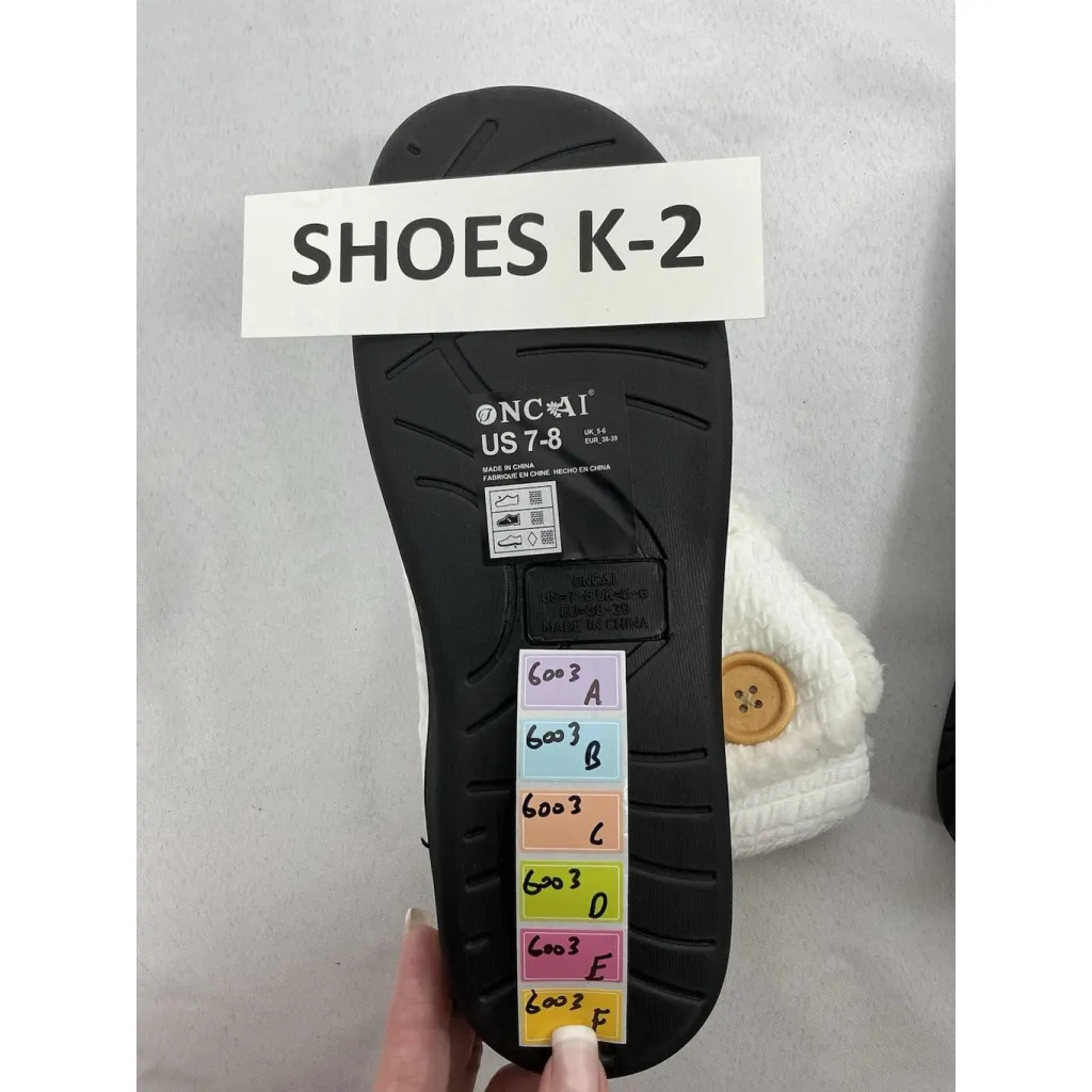 Womans Oncai Winter Slipper Boots Size 7/8 White Indoor Outdoor Knit NWT - Image 6