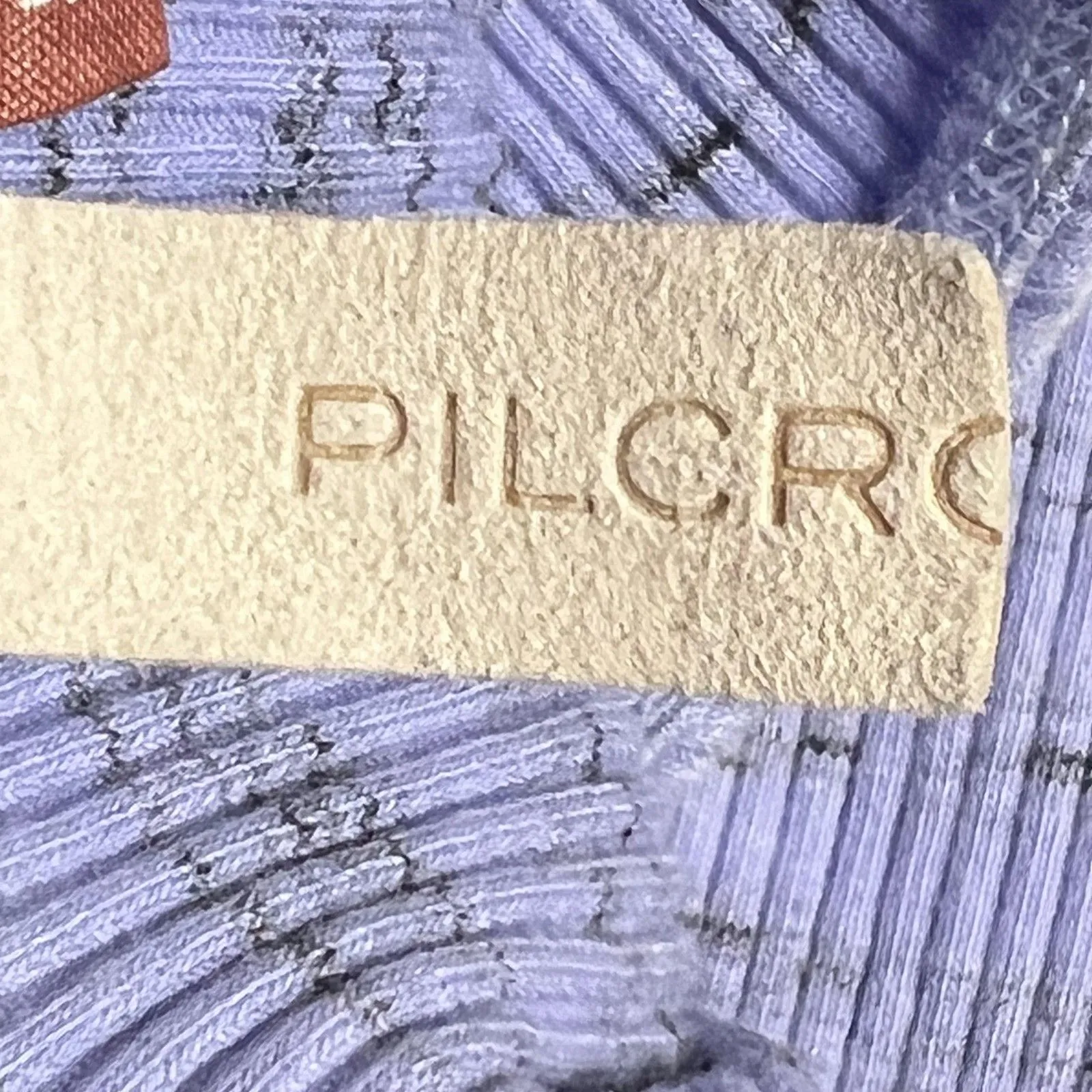 Pilcro Tank Top Womens Large Purple Lavender Ribbed Button Halter Frayed Boho - Image 5