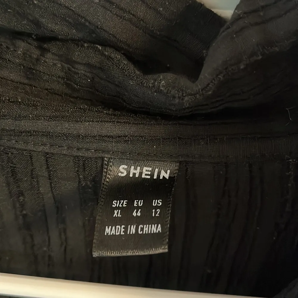 Long Black beach shirt cover up oversized Size 12 - Image 2