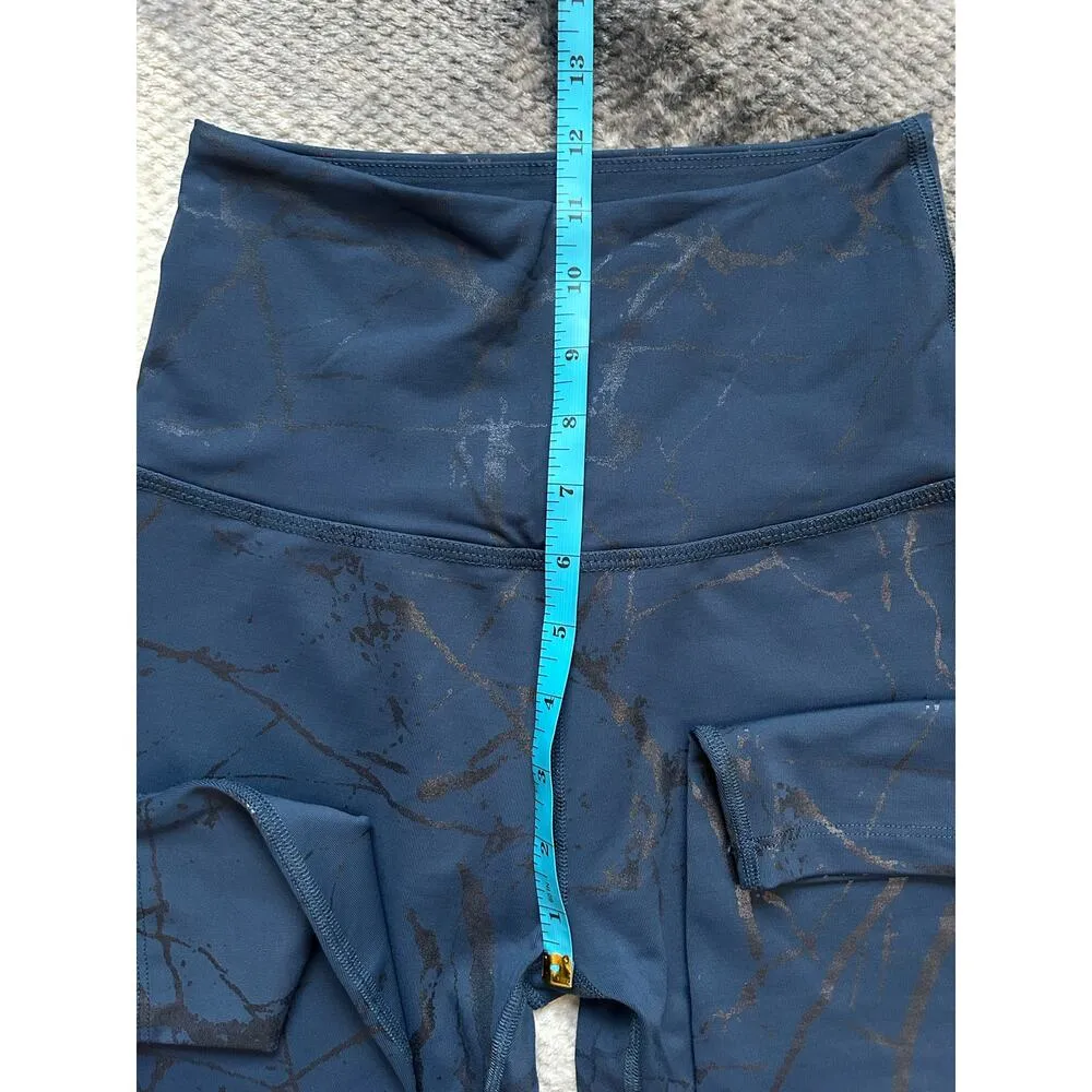 Beyond Yoga Lost Your Marbles High Waisted 7/8 Length Blue Leggings Size Small - Image 11