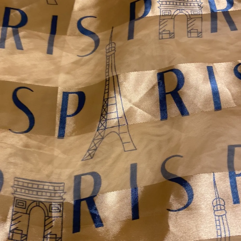 J.Mico Sanco Scarf 36”by 36” with Paris writing color please see photos - Image 2