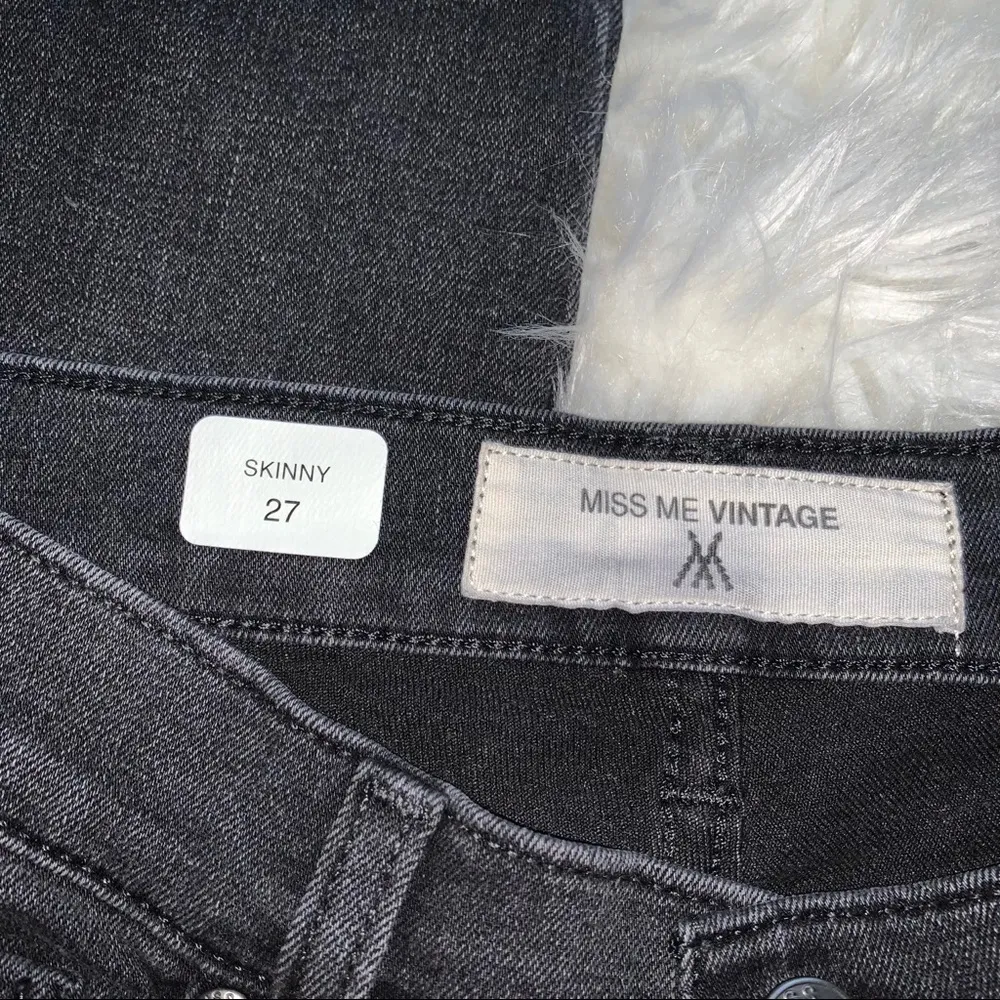 Miss Me Vintage Embroidered Denim Skinny Jeans 27 - Image 7