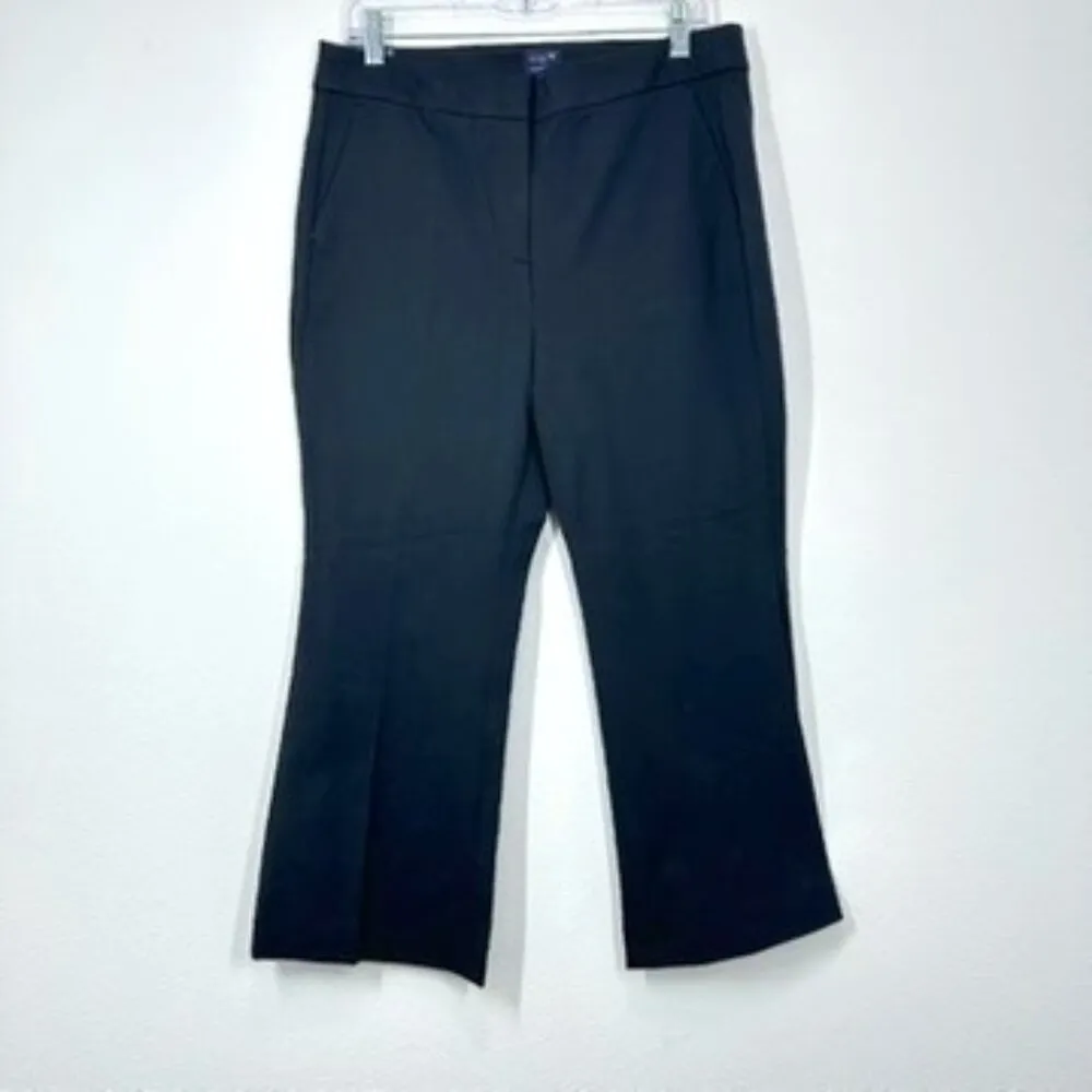 J. Crew Factory Black Kelsey flare pant Cropped Ankle Casual Brand New Size 12P - Image 2