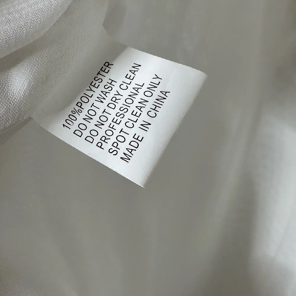 NWT Mac Duggal Faux Wrap Midi Dress 70099 Women's White Size L - Image 6