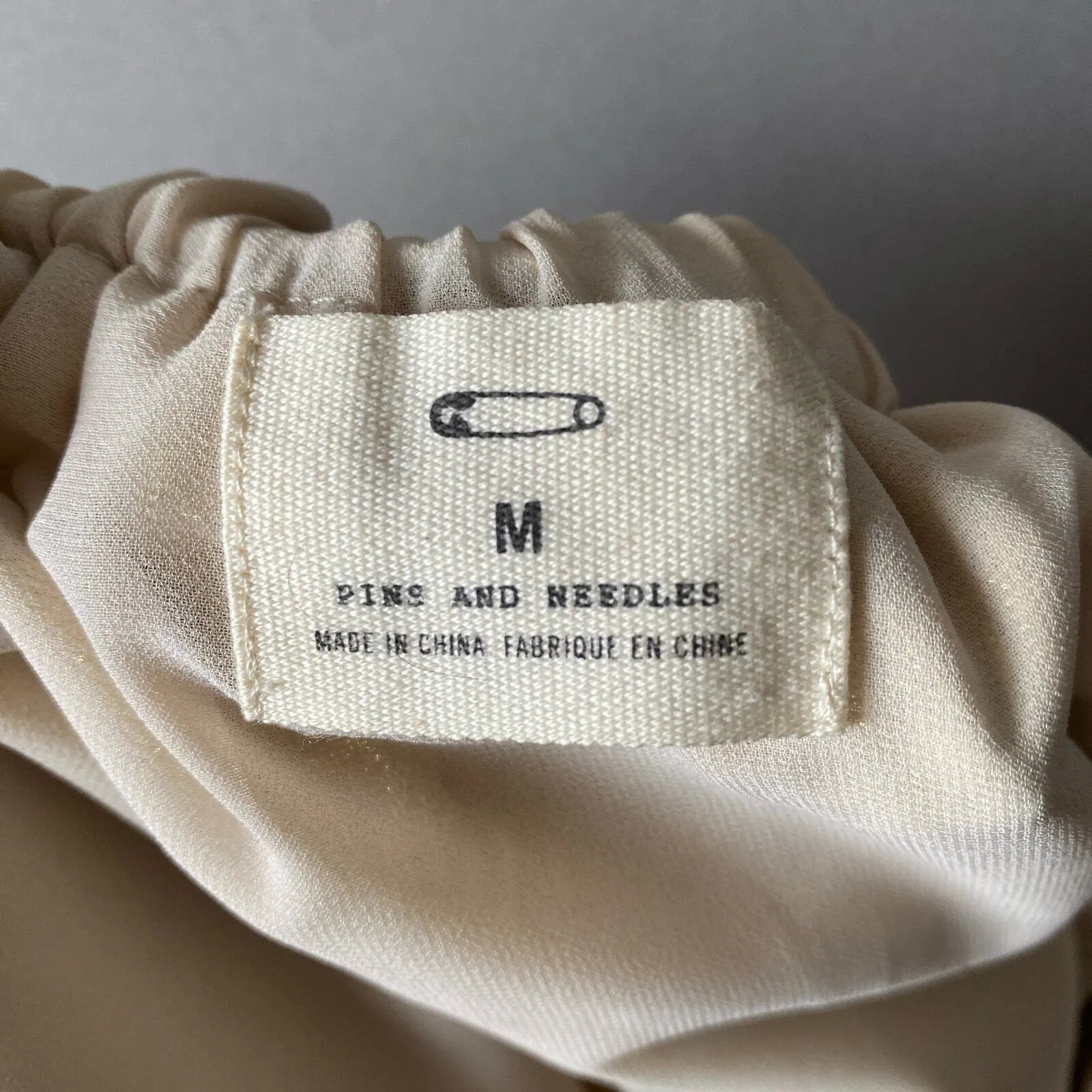 Pins & Needles sz S metallic gold threaded‎ skirt - Image 4