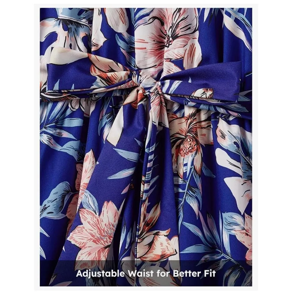 NEW PATPAT Caribbean Vacation Tropical Halter Sundress M Blue Size M - Image 5