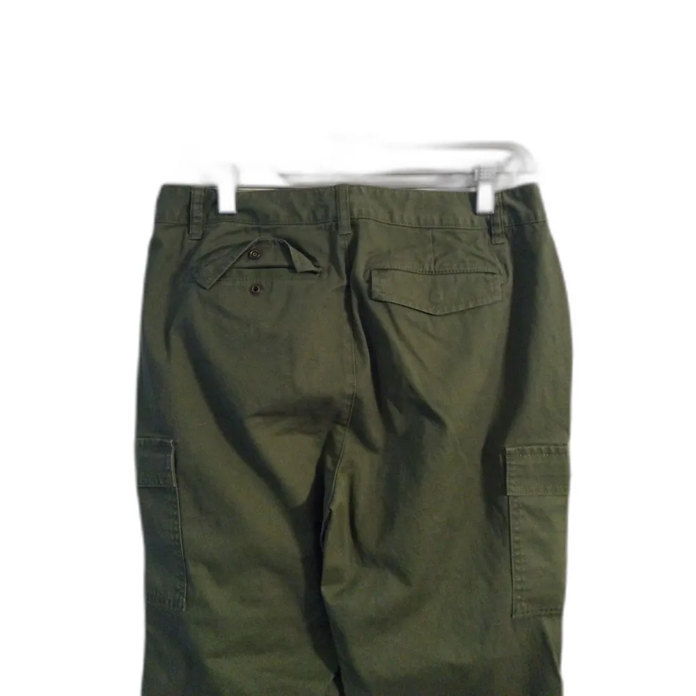 LL Bean Size 8 Army Green Cargo Pants Womens Classic Fit - Image 3