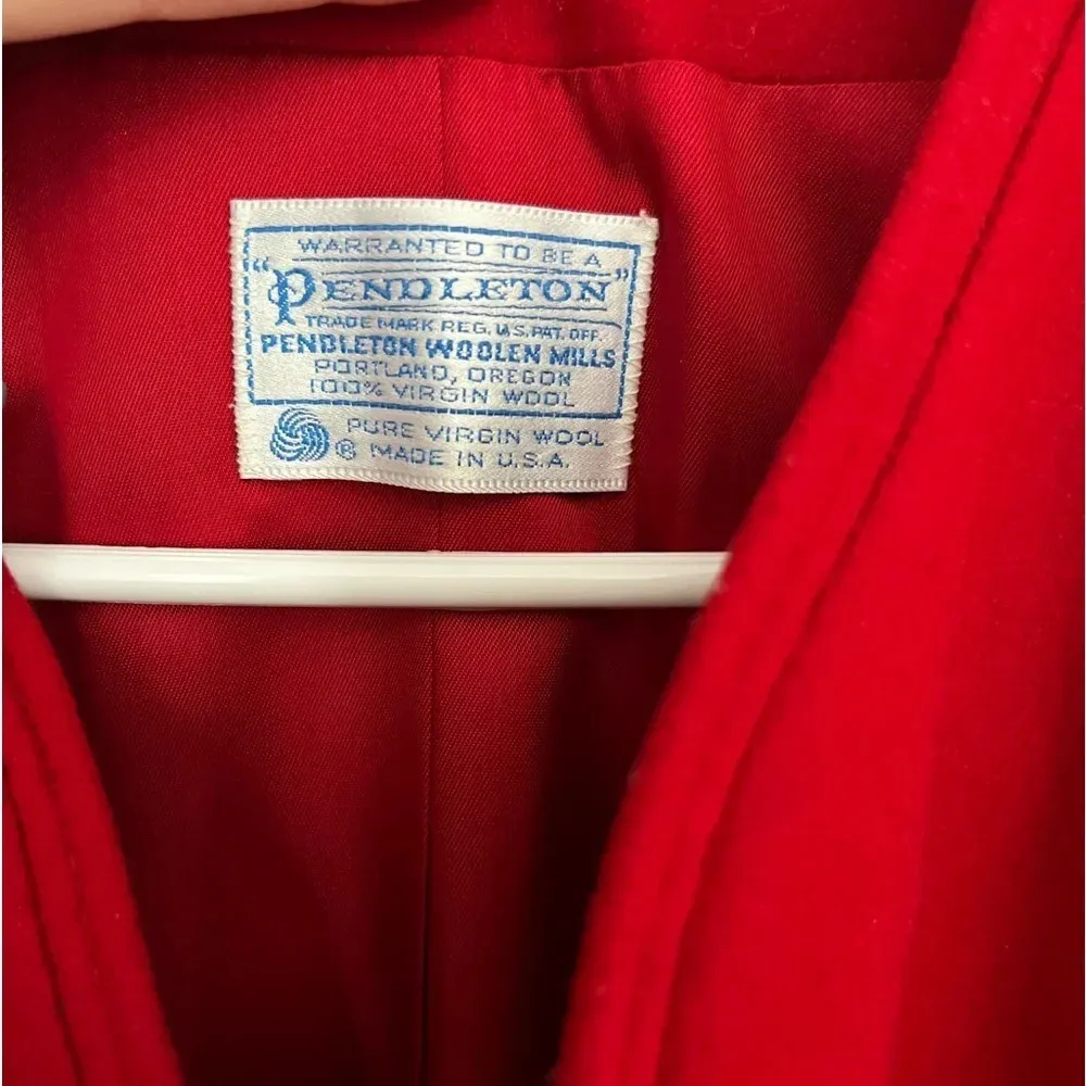 Pendleton  Red Wool Vintage Blazer - Image 2