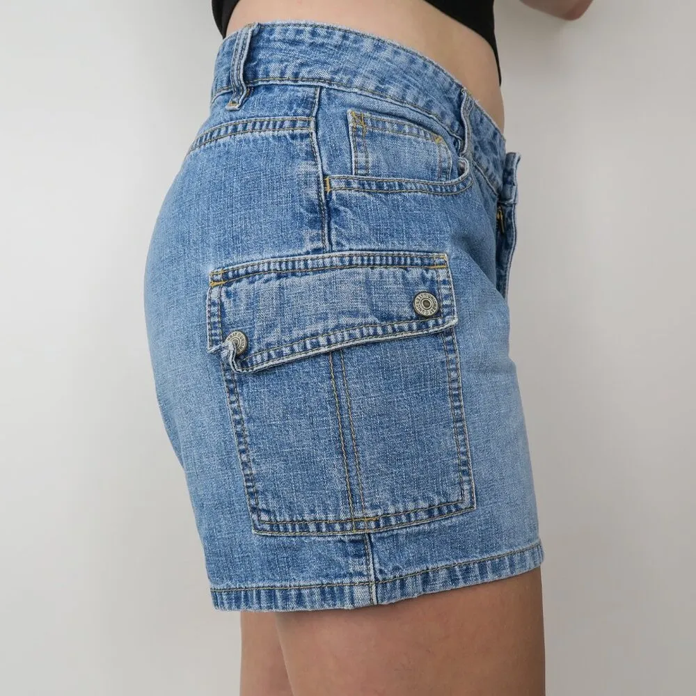 Vintage 90s Union Bay Denim Carpenter Shorts - Image 2