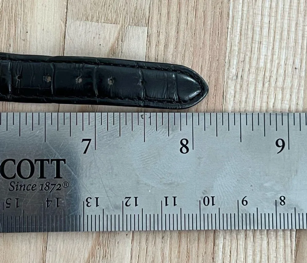 Jacques Du Manoir Ladies Watch Rare Black Leather Strap Date Window Quartz - Image 10