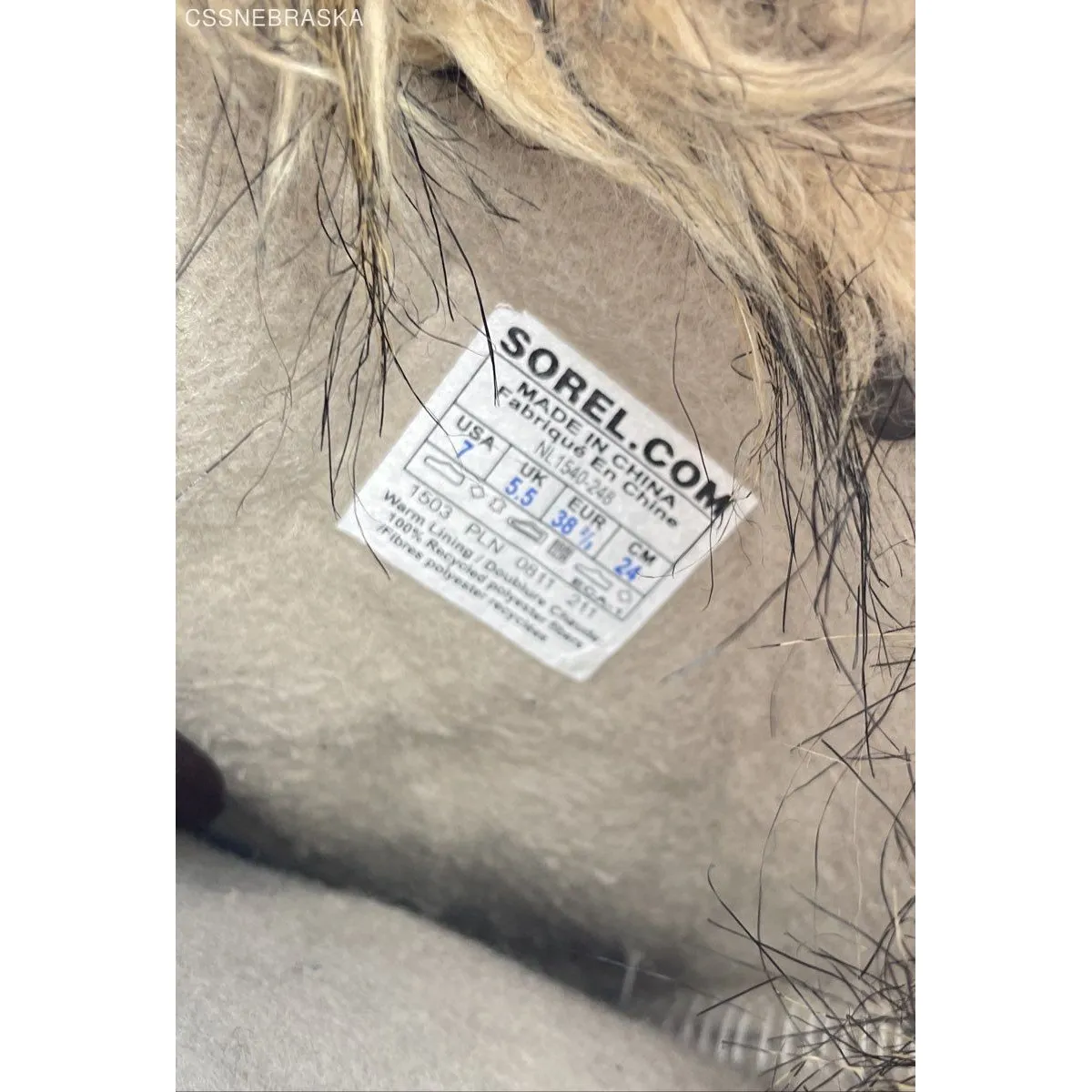 Sorel Brown Women's Joan Of Arctic Winter Boots NL1540 248 Fur Lined Hawk Size 7 - Image 6