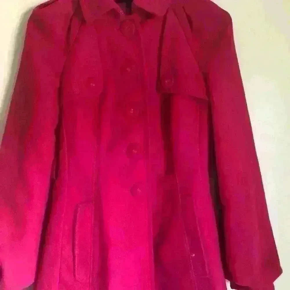 NEXT Pink Button Down Balloon Sleeve Jacket Size 4 - Image 4