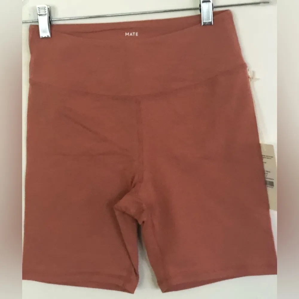 𝅺NWT MATE The Label Organic Stretch bikers shorts - Image 3