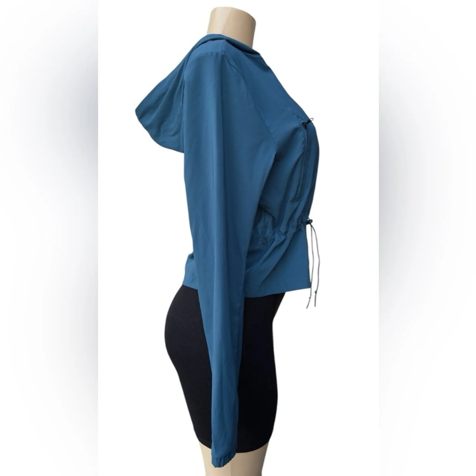 Gymshark Blue Lightweight Full Zip Jacket Size S Workout Athleisure - Image 4