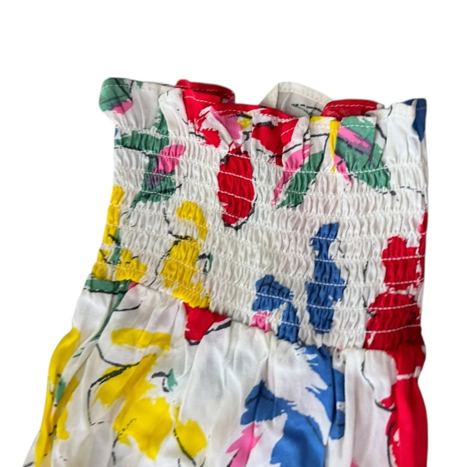 RIXO x Target Floral Mock Neck Cascade Ruffle Dress Floral NEW Size 16/18W PLUS Red - Image 9