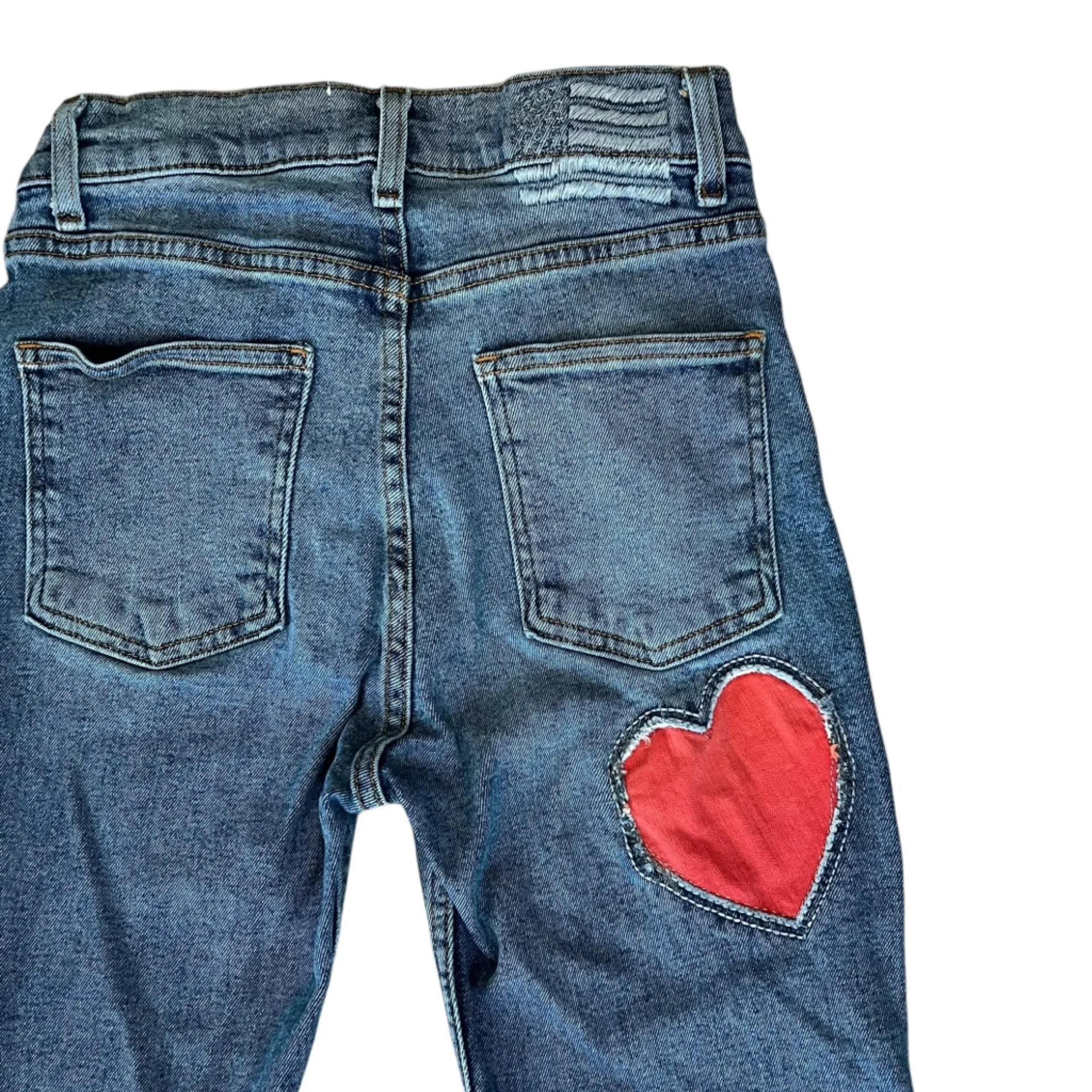 Revice Revolve Women’s Mon Amour Heart Butt Cropped Slim Fit Jeans Size 27 - Image 10