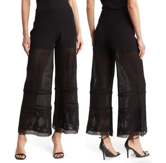 Toccin Crochet Pants in Jet Black Size XS - Image 2