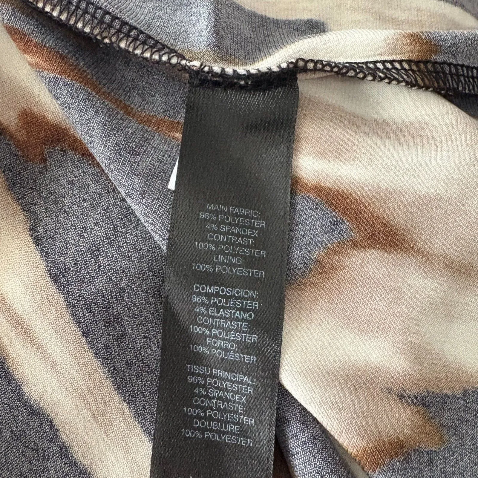 Chico's Travelers Studded Sleeve Leopard Print Tee Shirt Mob Wife Size‎ XL (3) - Image 5