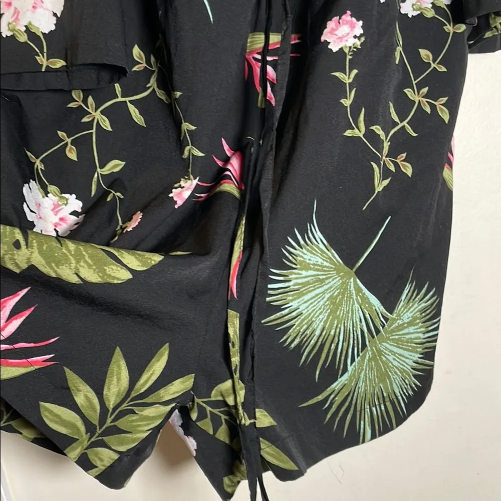 Atmosphere Green Leaf Pattern Top - Image 7