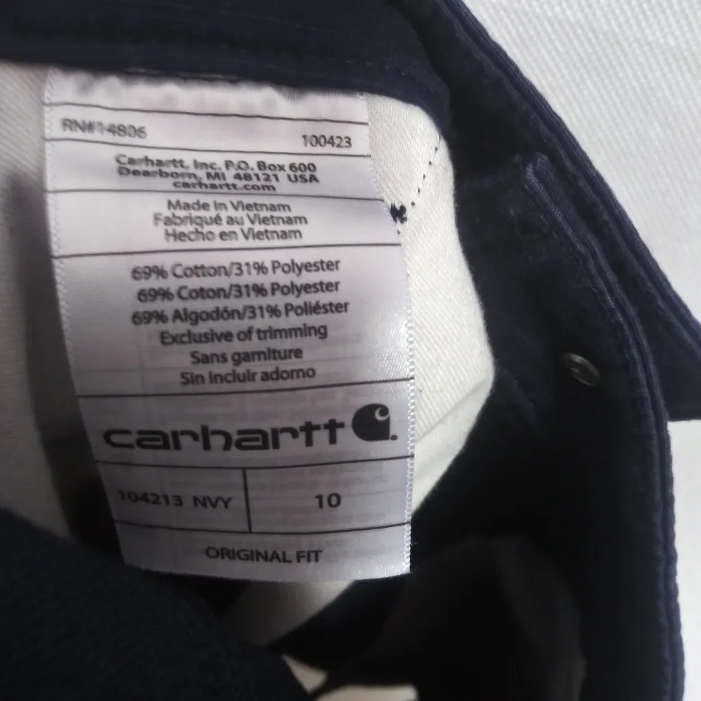 Carhartt Women's Original Fit Smithville Short Dark Indigo Work Outdoor Size 10 - Image 8