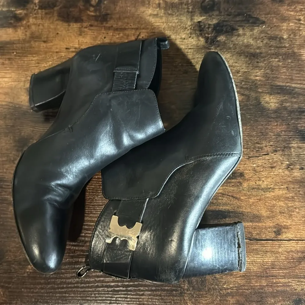 Tory Burch Black‎ heeled booties size 9.5 - Image 12